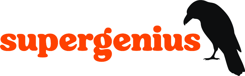 Supergenius logo — AI-native storyworld workspace